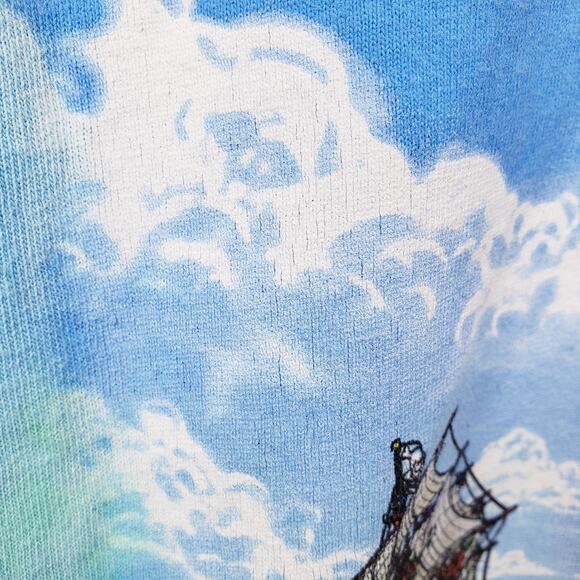 Vintage 2001 LIQUID BLUE GRATEFUL DEAD "Ship of Fools" Graphic T-Shirt Size L - Picture 10 of 13